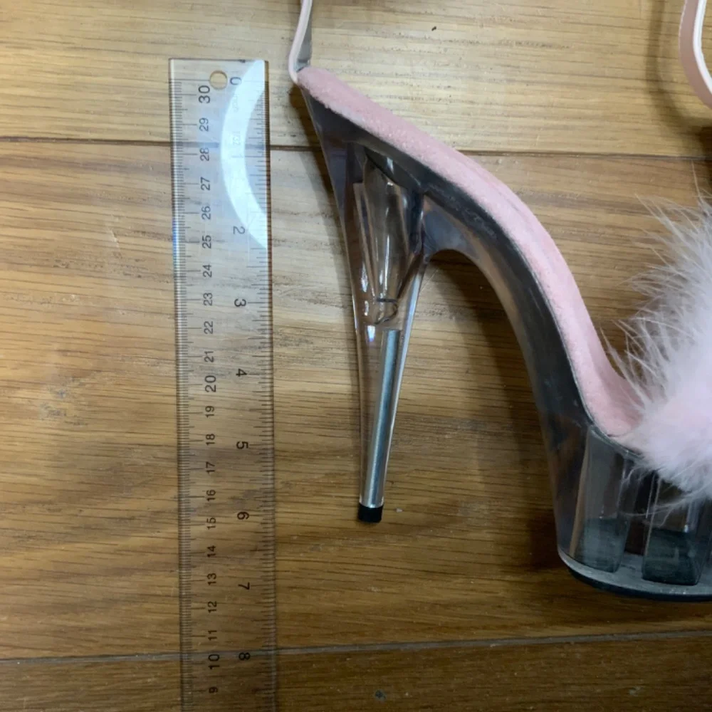 Tony Shoes Pale Pink and Clear Marilyn Heels